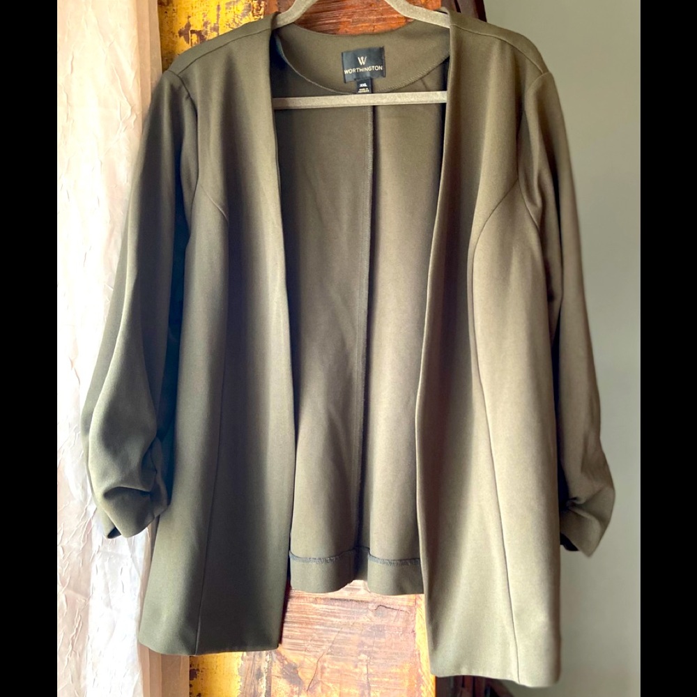 NWOT Worthington Green Swing Blazer